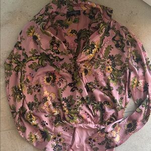 Zara Pink Floral Bodysuit